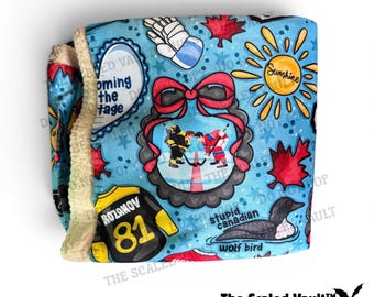 Hockey Rivals Sherpa Blanket 50x60