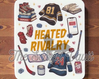 Rivalry Book sticker, laminated glossy white  *portion of all HR proceeds going to the You Can Play Project*