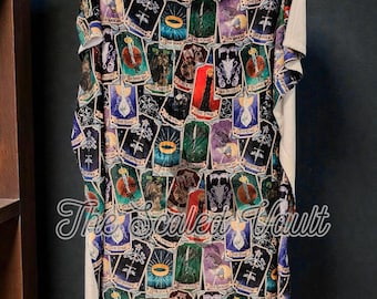 LOTR Tarot Cards Minky Blanket