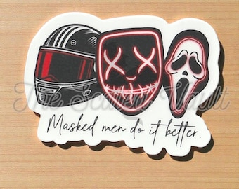 Sticker Hommes masqués font mieux 2,5 pouces