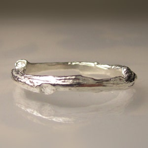 Twig Wedding Band in Sterling Silver