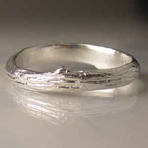 Men's Branch Ring in Sterling Silver, Sterling Silver Men's Wedding ...