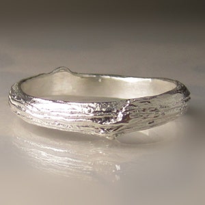 Men's Branch Ring in Sterling Silver, Sterling Silver Men's Wedding Band image 1