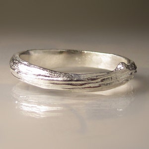 Men's Branch Ring in Sterling Silver, Sterling Silver Men's Wedding Band image 5