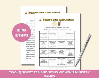 Sweet Tea and Jesus Women’s Ministry Ladies Night Games for Sisters in Christ