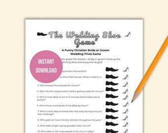 Funny Christian Wedding Shoe Game| Bride or Groom Game for Couples, Reception & Engagement