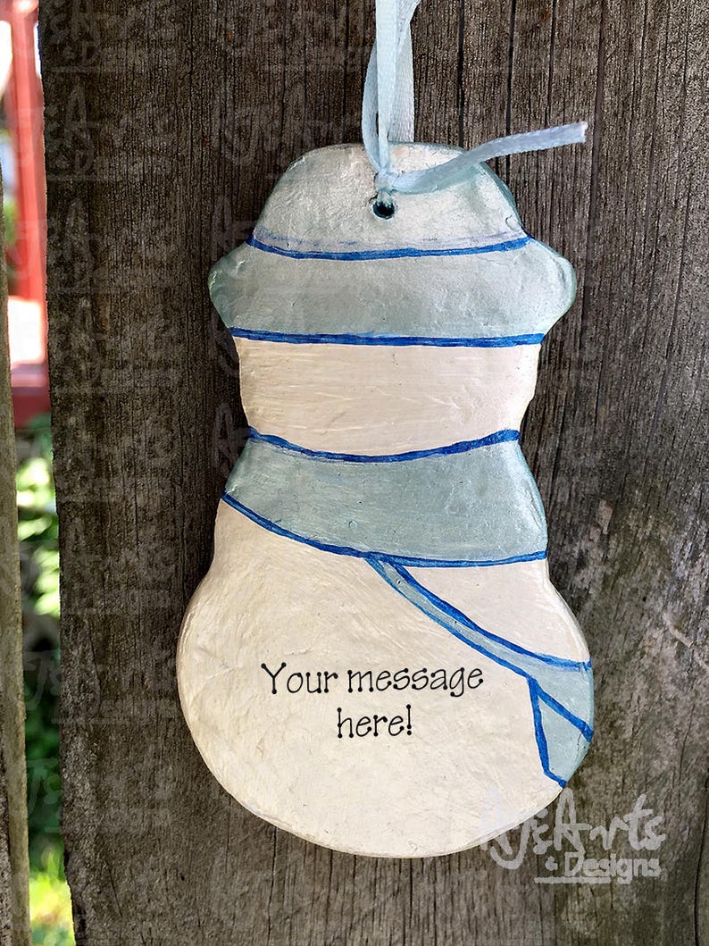 OOAK Snowman Ornament 50 PERCENT is Donated to St Jude/'s