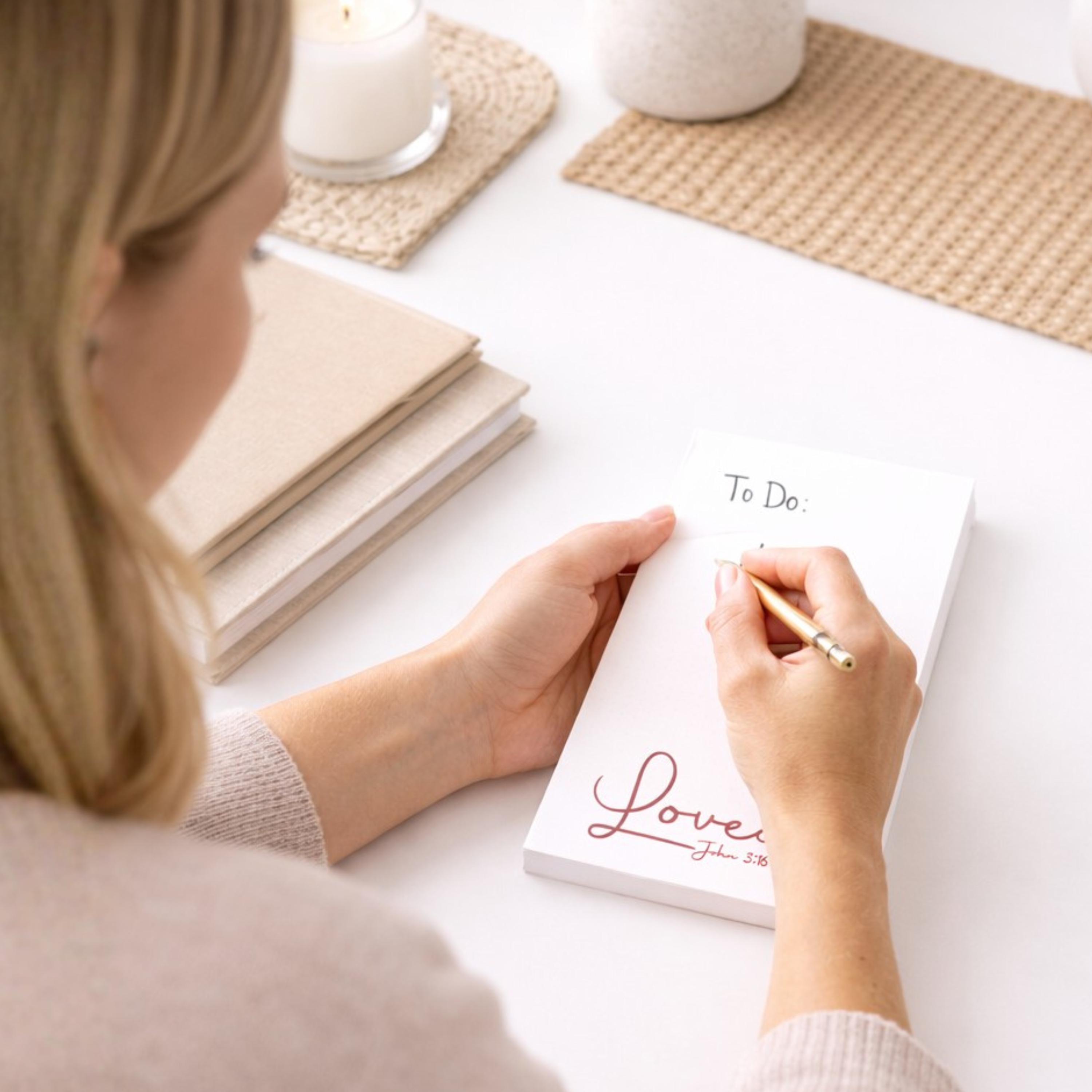 Encouragement Christian Sticky Note Pad Faith Gift for Women Ladies ...
