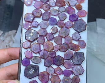 Ruby Polished Slices 100 pcs lot, natural ruby Slices, Ruby pendants, Crystals jewellery , august birthstone, Spiritual crystals