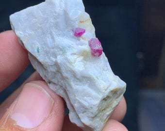 Natural Ruby on Matrix Specimen, Afghanistan Crystal, March Birthstone