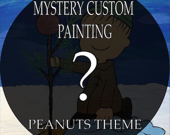 Mystery Peanuts Custom Painting | Choose Your Color | Hand Painted Original Art | Surprise Canvas Gift | One of a Kind Artwork