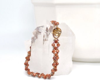 goldstone gemstone bracelet .