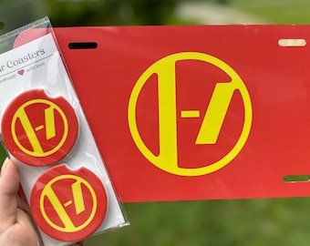Twenty One Pilots Clancy Era Car Coasters and Tag Set