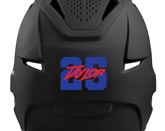 Personalized Baseball/Softball Helmet Decal