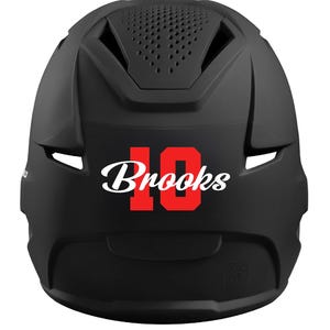 Personalized Baseball/Softball Helmet Decal