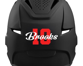 Personalized Baseball/Softball Helmet Decal