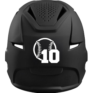 Personalized Baseball/Softball Helmet Decal