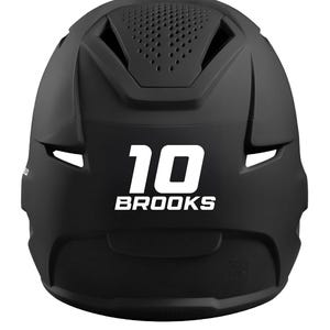 Personalized Baseball/Softball Helmet Decal