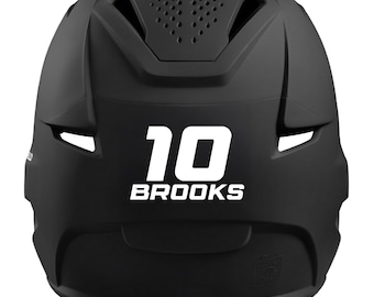 Personalized Baseball/Softball Helmet Decal