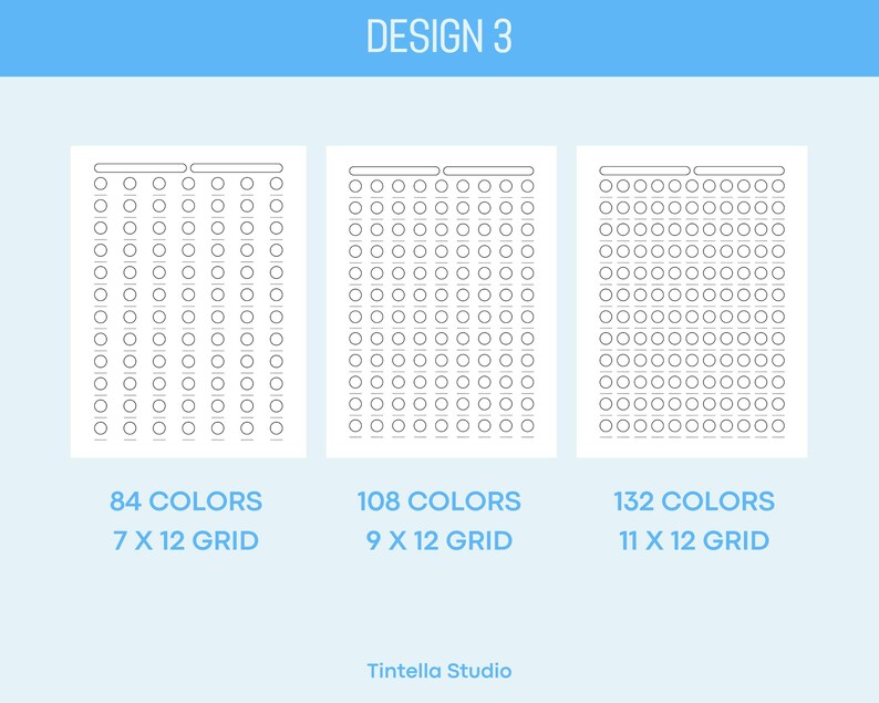 Printable Color Graph Chart Color Swatch Chart, Coloring Swatch Chart, Color Swatch Page, Color ...