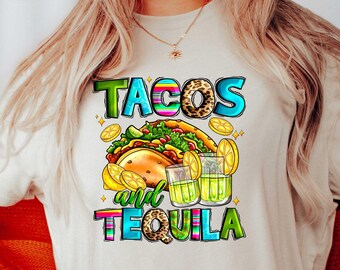 Tacos and Tequila Shirt, Tequila Shirt, Drinking Shirts, Funny Drinking Shirts, Tequila Party Shirt, Tacos And Tequila Tee, Fiesta Shirt