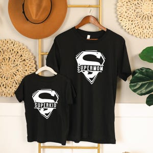 Super Mom Shirt, Superkid Shirt, Mother&#39;s Day T-Shirt, Super Mother Shirt, Super Mama Mini Matching, Mother&#39;s Day Gift, Supermom Shirt