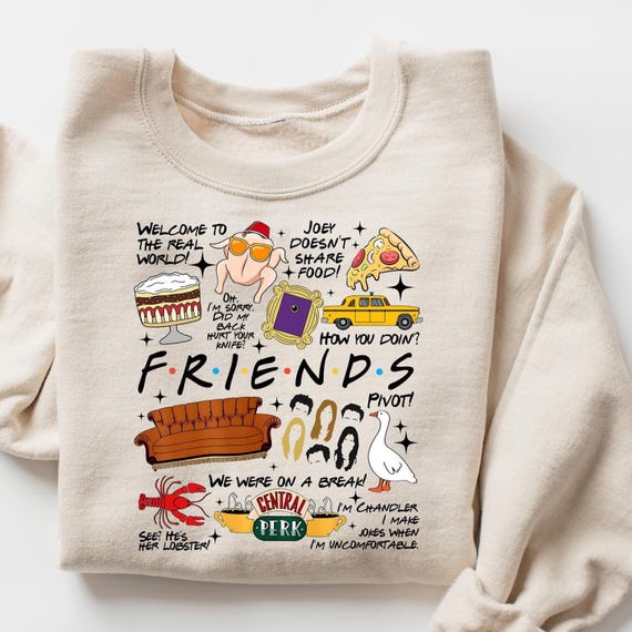 The One Where It's Thanksgiving Sweatshirt, The One Where It’s Sweatshirt, Thanksgiving Friends T Shirt, Friends Turkey Tee gift