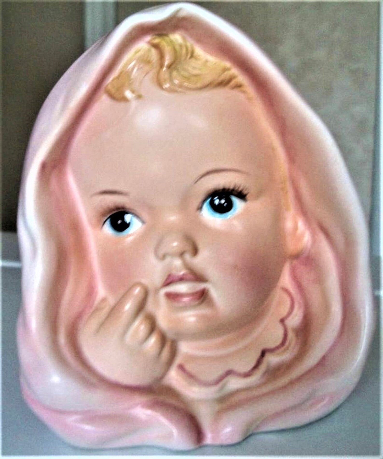 Vintage Baby Head Vase Ceramic Planter Etsy