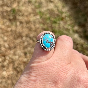 Egyptian Turquoise ring size 7