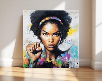 Power in her Fist Canvas
