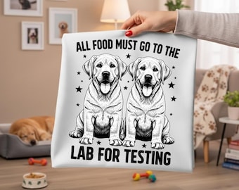 Funny Labrador Retriever PNG – Food Tester Dog Design (Digital Download)