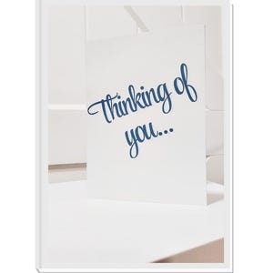 Tarjeta Pensando en ti - Te apreciamos - Tarjeta de aliento - Tarjeta de apoyo