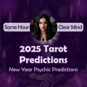 Prédictions psychiques du Nouvel An, Prédictions 2025, Lecture psychique de tarot 2025, Lecture médiumnique du Nouvel An, Prédictions psychiques 2025