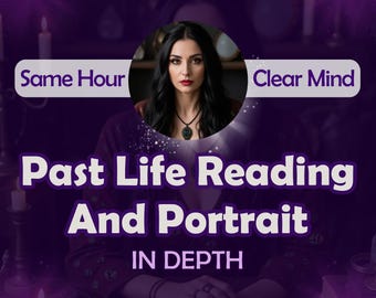 Akashic Past Life Portrait, Psychic Reading, Entdecke frühere Leben, Reinkarnations-Einblicke, Spirituelles Erwachen