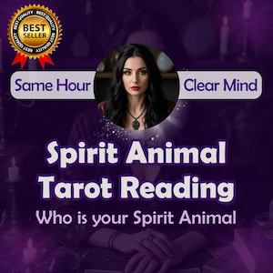 Spirit Animal Reading, Who is your Spirit Animal, What is your Spirit Animal? Tarot Reading, Same Hour, Fast Delivery, Very Detailed