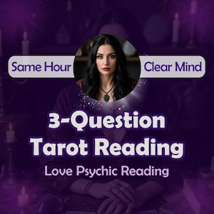 3-Fragen-Tarot-Lesung, Tarot-Frage, Psychische Voraussagen, Liebes-Tarot-Lesung, hellsichtige Lesung