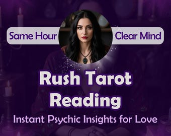Same Hour Spoedbestelling Custom Service | Instant paranormale inzichten voor liefde, carrière en toekomstvoorspellingen | Dringende vragen | Nauwkeurige begeleiding