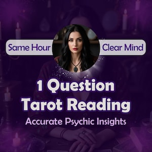 Same Hour 1 Frage Tarot-Lesung, Schnelle Tarot-Lesung Genaue psychische Einsichten, Eine Frage lesen, Psychische Tarot-Lesung, Liebeslesung