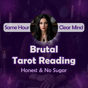 Brute tarotlegging | Eerlijk paranormaal lezen | Tarot op hetzelfde uur | Tarotkaarten lezen | Geen suikercoating | Snelle en nauwkeurige inzichten