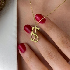 14K Gold Custom Name Logo Necklace: Personalized Jewelry Gift