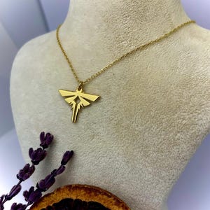 14K Gold Seraphites Firefly Necklace: The Last of Us TLOU Cosplay
