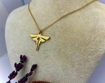 14K Gold Seraphites Firefly Necklace: The Last of Us TLOU Cosplay