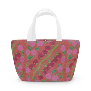 Cherry Tomato Lunch Bag - Lunchbox, Eco-Friendly Tote, Reusable Snack Carrier, Picnic Bag, Gift for Her, Back to School