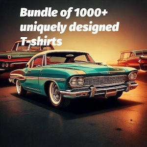 tshirt design 1,000+ MEGA Bundle (SVG, Sublimations, Tumbler Wraps), 1,000+ Designs, cars, animals,, All in One Bundle ,Cut Files for Cricut