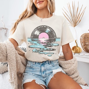 Time Casts A Spell On You Retro Vinyl Record Tee Bella Canvas