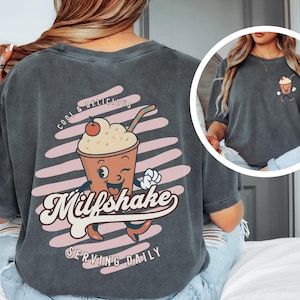 Retro MILFshake Hot Mom Comfort Colors Shirt Mothers Funny Day Gift