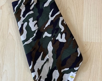 Camo Fleece Lined Bandana // Face Warmer // Ski Mask // Snow Mask // Wind Weather Blocker