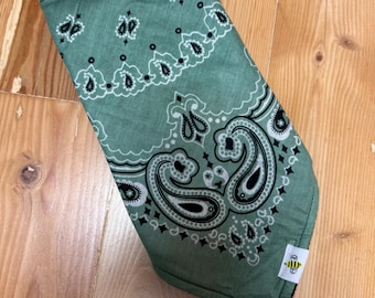 Sage Fleece Lined Bandana // Face Warmer // Ski Mask // Snow Mask // Wind Weather Blocker