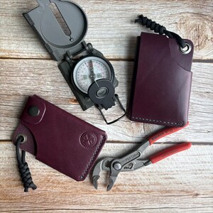 Cartera para tarjetas, Cartera con bolsillo delantero, Cartera minimalista, Cartera hecha a mano, Cartera de cuero, Regalo para él, Cartera de cuero americana, Regalo perfecto