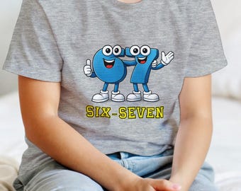 67 Six-Seven Kids T-Shirt, Funny  Shirt, Gift for Kids Boys & Girls